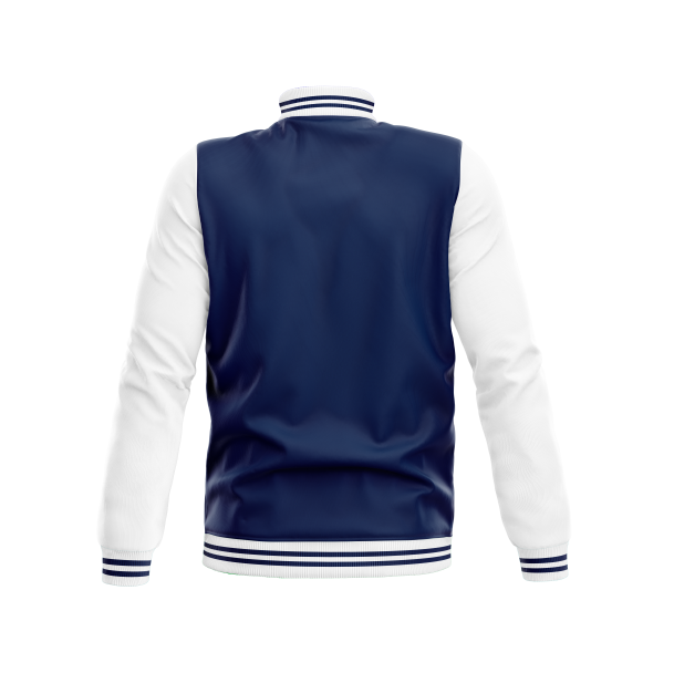 Satin Bomber Jacket Navy Blue