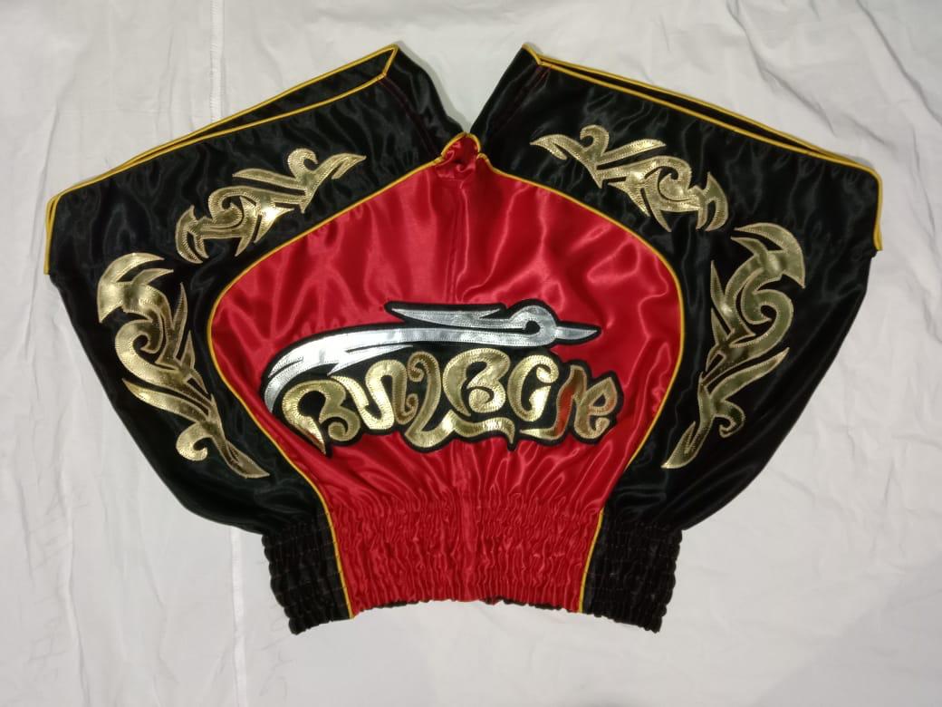 MUAY THAI SHORT BLACK & RED